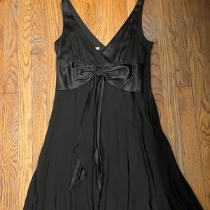Brown Maggy London flowy sleeveless silk dress never worn Sz 8